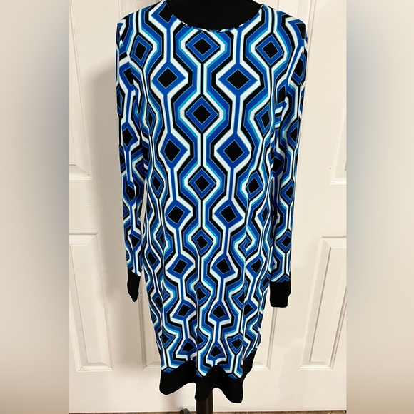 MICHAEL Michael Kors Dresses & Skirts - Michael Kors Drs NWOT -Lng Slv/ Bk Zip/Ryl Bl •Blk • Wht/ Smoke-Free Pet-Free Hm